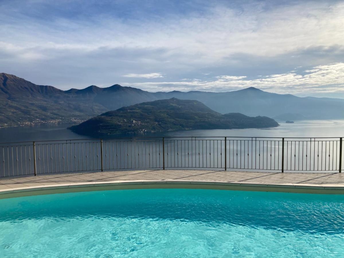 Parzanica Appartamento Grande Terrazza Vista Lago מראה חיצוני תמונה